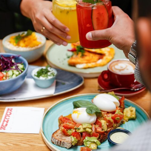 Frühstück am Rochusmarkt in Wien Landstraße